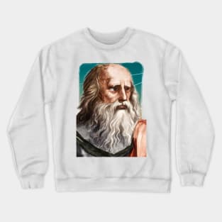 Greek philosopher Plato illustration Crewneck Sweatshirt